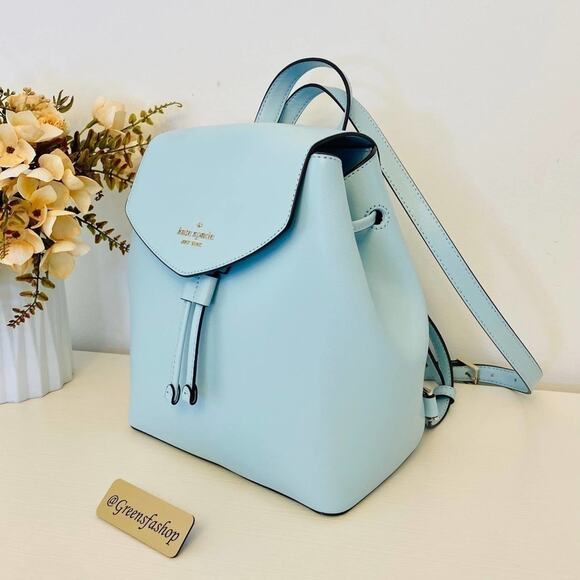 Kate spade Lizzie Medium Flap Backpack frosty sky - Picture 2 of 11